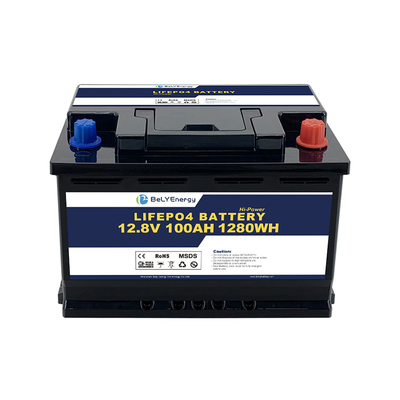 comprar Bluetooth 12V 100AH LiFePo4 Bateria auto-aquecimento para sistema de energia solar 100% DOD online manufacture
