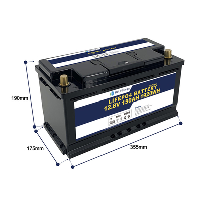 comprar IP65 Lifepo4 Golf Cart Bateria 12v 150ah 1920 Wh LiFePO4 Baterias Pack OEM online manufacture