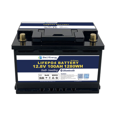 comprar Bateria de lítio elétrica 12volt de Lithtech Lifepo4 do carrinho de golfe 100ah recarregável online manufacture