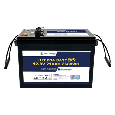 comprar IP65 12V 210AH Bateria com Interface CAN/RS485 para Sistema de Energia Solar online manufacture