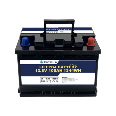 comprar Bateria de lítio recarregável de ciclo profundo de 12v 105ah para armazenamento de energia do sistema de energia solar online manufacture