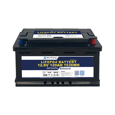 comprar Duração de vida do ciclo LiFePO4 Bateria Bluetooth de lítio Tipo terminal SAE Ampla faixa de temperatura online manufacture