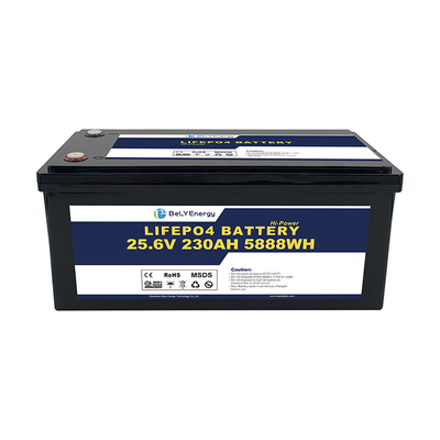 comprar IP65 resistente à água Bateria LiFePO4 de alto desempenho de 24V 230Ah com terminal M8 para embarcações navais online manufacture