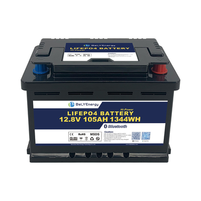 comprar Bateria de lítio de caixa H6 DIN com BT 12V 105AH Para Armazenamento de Energia de Caravana de RV online manufacture