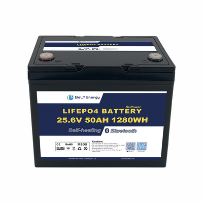 comprar 24V 50AH LiFePO4 Bateria de lítio para embarcações marítimas com BT e aquecimento online manufacture