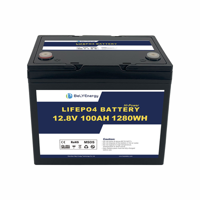 comprar 12V 100AH 1280Wh LiFePO4 Bateria de íons de lítio com novas células prismáticas de grau A online manufacture