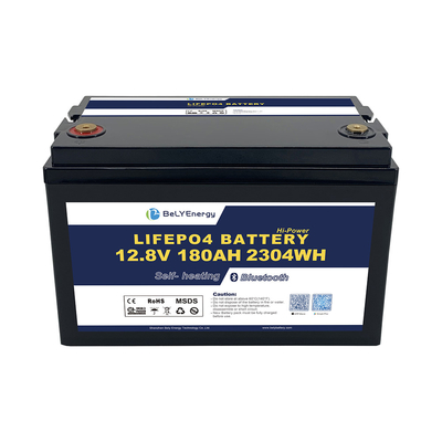 comprar Bateria de RV com BT e bateria de lítio LiFePO4 de autoaquecimento 12V 180AH para armazenamento de energia online manufacture