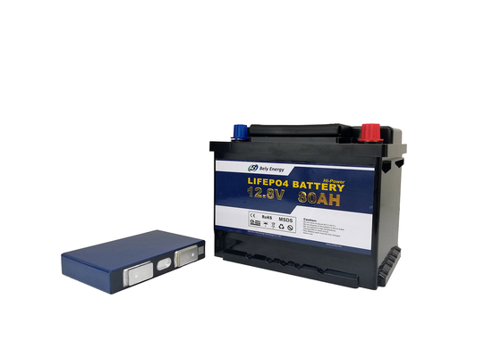 comprar LiFePo4 recarregável 12 volts bateria de uma hora de 80 ampères para o sistema das energias solares online manufacture