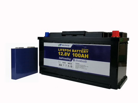 comprar Bateria de lítio de UPS 12V 100AH LiFePO4 das caravana com elementos de aquecimento Bluetooth online manufacture