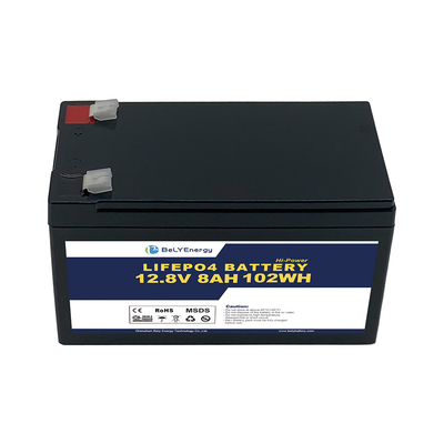 Bateria portátil de 12V 8AH LiFePo4 para estação de comunicação RV de eletrônicos de consumo