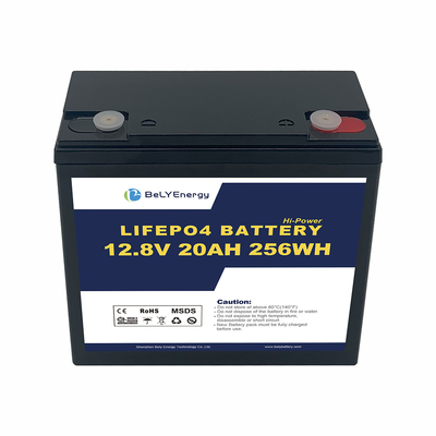 Bely Energy Mais de 80% DoD 12V 20AH LiFePo4 Bateria para armazenamento de energia / carrinhos de golfe