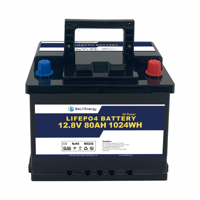 Bely Energy 5000 Ciclos 12v 80ah Lifepo4 Bateria Para Eletrodomésticos Submarinos