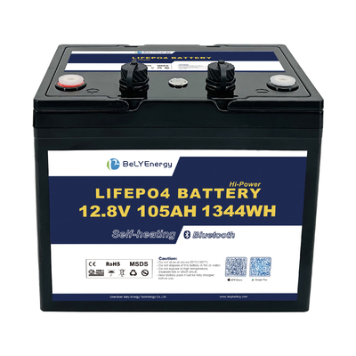 Sistema de Energia Solar 12v 105ah Lifepo4 Bateria personalizada com interface CAN RS485