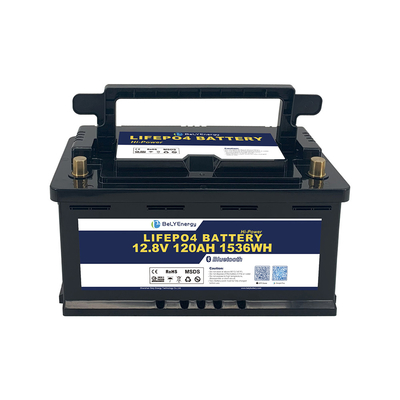 Bely Energy Recarregável 12V 120AH Lifepo4 Bateria Para Barco Refúgio Sistema de Energia Solar EV