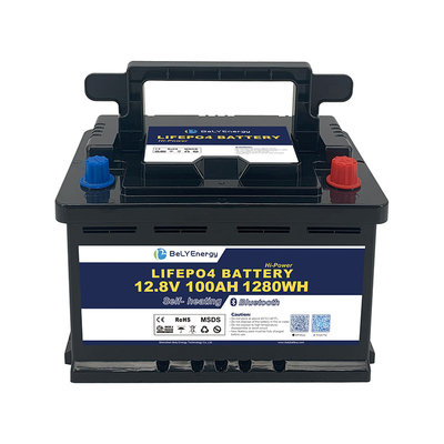LiFePO4 ABS Case Bateria de lítio de 12,8V com células de balanço de 3,5V
