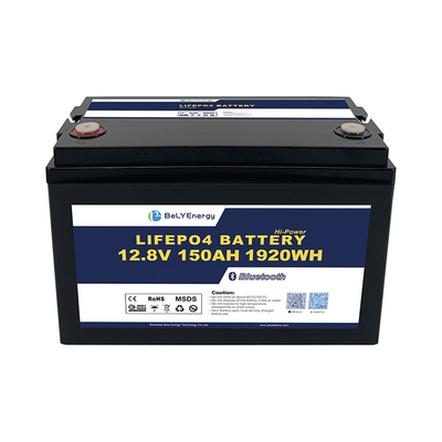 150Ah M8 Terminal Bateria de Lítio Marinha Bateria Solar 12.8V ABS