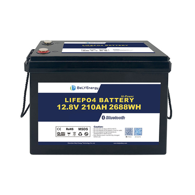 Período de Vida de Ciclo Longo Descarga Pico 260A Lítio 12V 210Ah LiFePO4 Bateria Pack Para RV