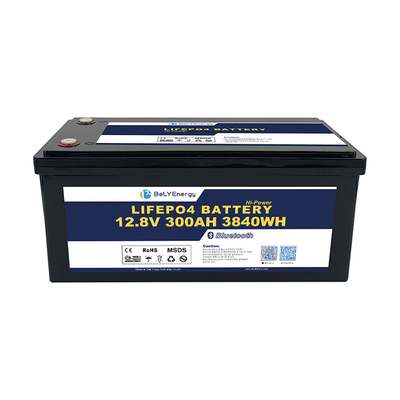 Portátil IP65 Protegido contra água Compacto 12.8V 300Ah LiFePO4 Bateria de Lítio Solar