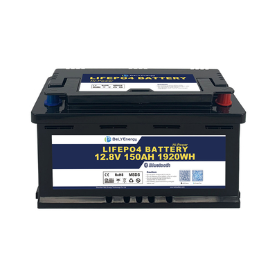 Bateria de lítio LiFePO4 com BT 12V 150AH para RV/CARAVAN/MARINE
