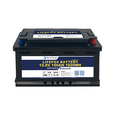 Bateria de RV para armazenamento de energia com BT e bateria de lítio LiFePO4 de autoaquecimento 12V 150AH