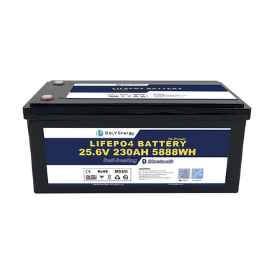 Bateria de lítio de alta capacidade recarregável 24V230AH LiFePO4 com BMS inteligente