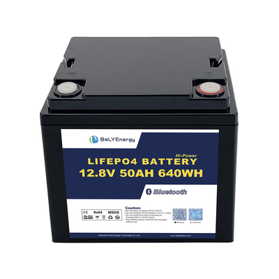 12V 50AH LiFePo4 Bateria com e Smart BMS para arranque e armazenamento de energia em barcos
