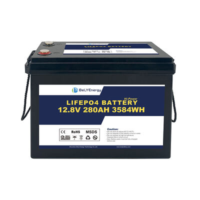 Auto-descarga Menos de 3% por mês RV Bateria de lítio 3584 Wh Energia e resistência interna abaixo de 10 milliohms