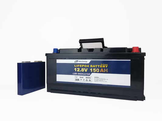 1920WH LiFePO4 bateria recarregável 12V 150AH com monitoração do LCD