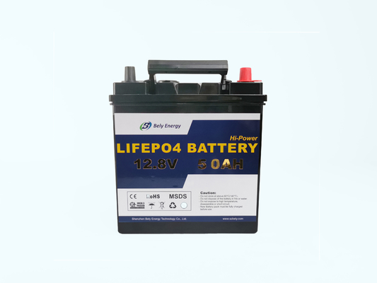 Bateria de lítio do armazenamento de energia dos carrinhos de golfe de MSDS 12V 50Ah com lâmpada conduzida