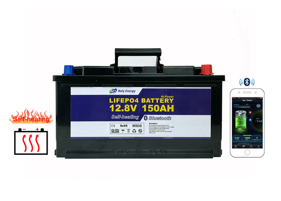 Bateria de lítio de Bely 12V 150AH Bluetooth rv para a luz de rua do sistema solar do rv