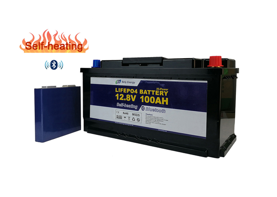 12V bateria da roulotte da bateria de lítio da baixa temperatura de uma hora de 100 ampères