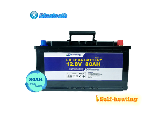 Classifique uma bateria 12V 80Ah do fosfato do ferro do lítio de Bluetooth para o robô