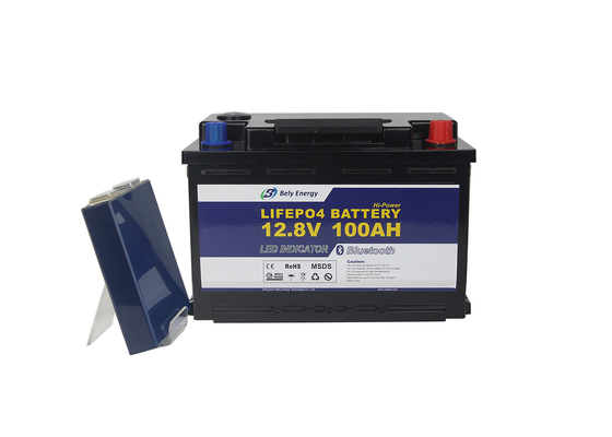 Exposição de diodo emissor de luz Lifepo4 de Marine Led Light Lithium Battery 12V 100Ah