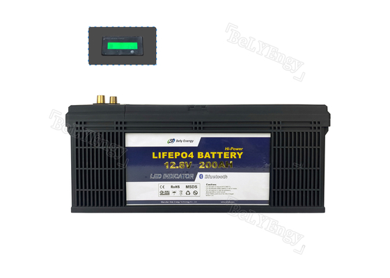 12V 200Ah conduziu a bateria de lítio leve